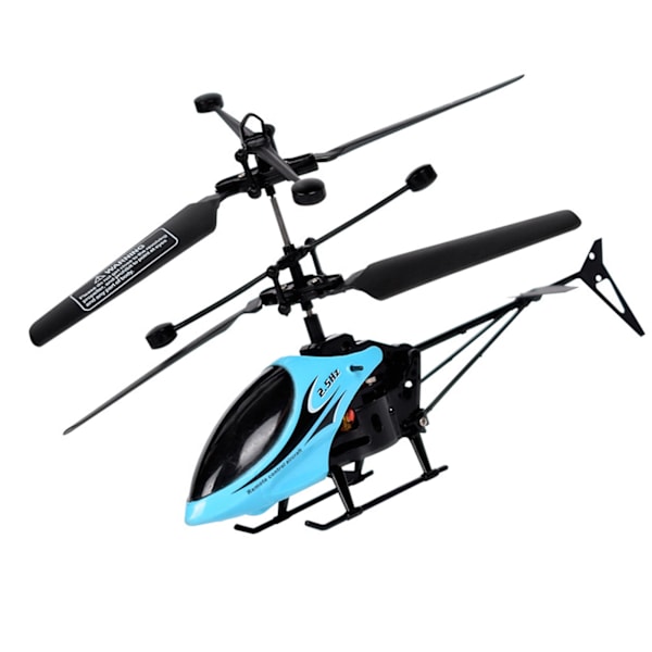 RC Helikopter Fallresistent USB Uppladdningsbar Barn Pojkar Fjärrkontroll Helikopter Leksak för Inomhus Utomhus Blå