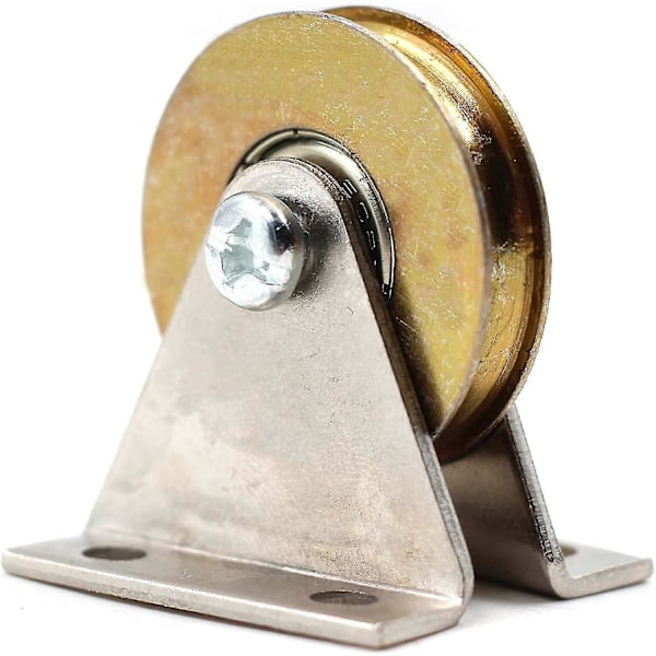 Væg Kabel Trisse - 1.5\" Diameter - Flad Monteringsblok - Arbejdsbelastning: 100kg (type L)