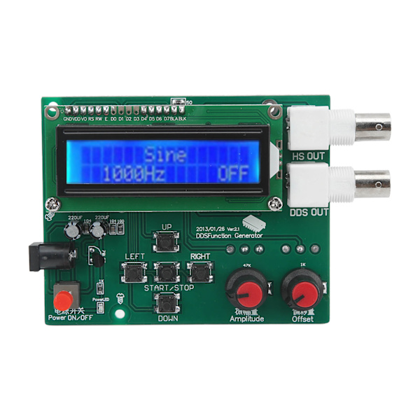 Funktionssignalgeneratormodul DDS Funktionskälla Frekvensmätare Räknare 1HZ‑65534HZ