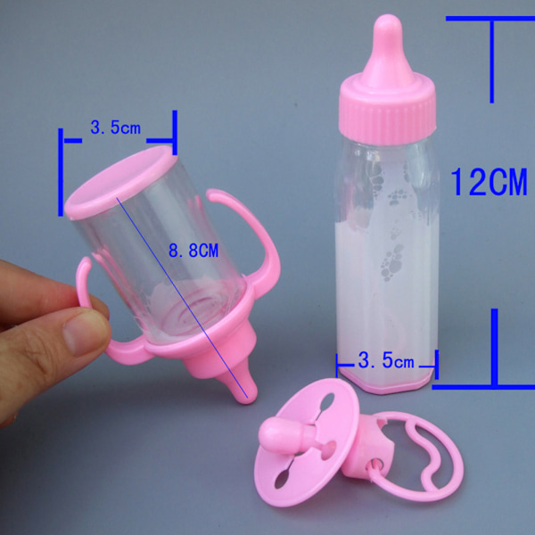 2PCS Magiske Flasker Simulering Flaske Leke Plast Dukke Flasker for Barn