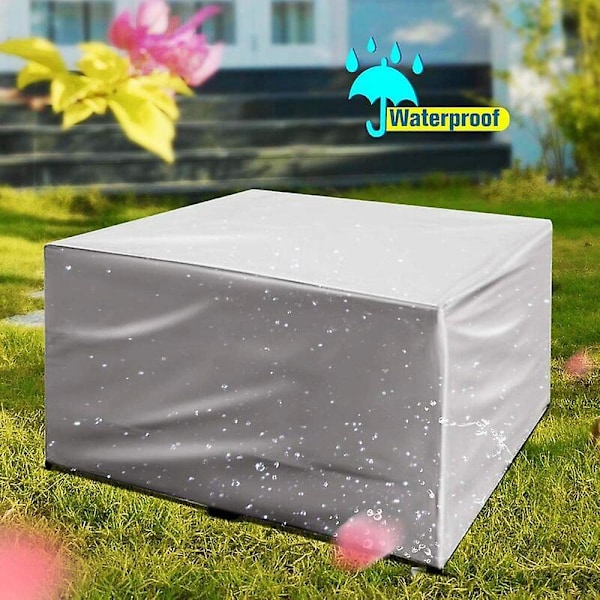 Hagemøbeldeksel, Vanntett Polyesterstoff, Hagebord- og stoltrekk, Anti-UV, Rektangulært Hagebord- og stoltrekk - 150x150x75 CM