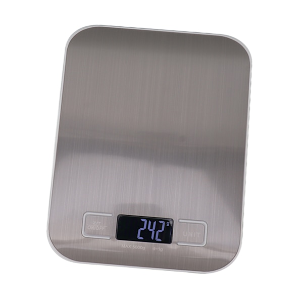 Köksskala 0,035oz till 11,0lb LCD-display Rostfritt stål Batteridriven Kaffeskala för Familj Café Matlagning