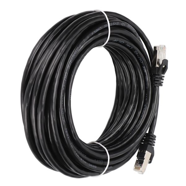 Cat 6 Ethernet-kabel EMI-beskyttelse Lavt returtab 10 Gbps højhastigheds RJ 45-stik internetledning til pc 10 meter