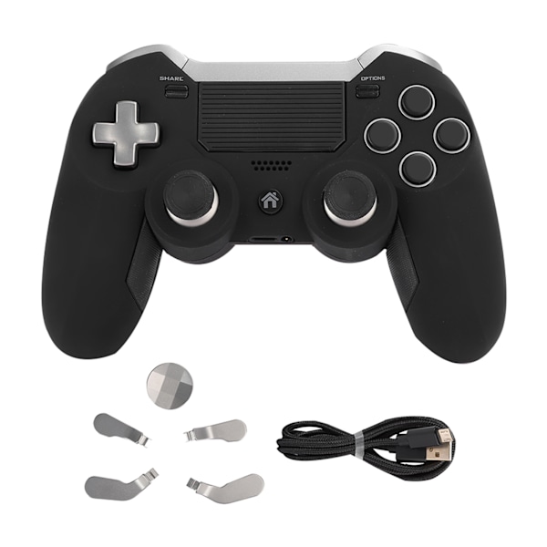 Trådlös Bluetooth-spelkontroll för PS4-spelande PC multifunktionella gamepad-tillbehör