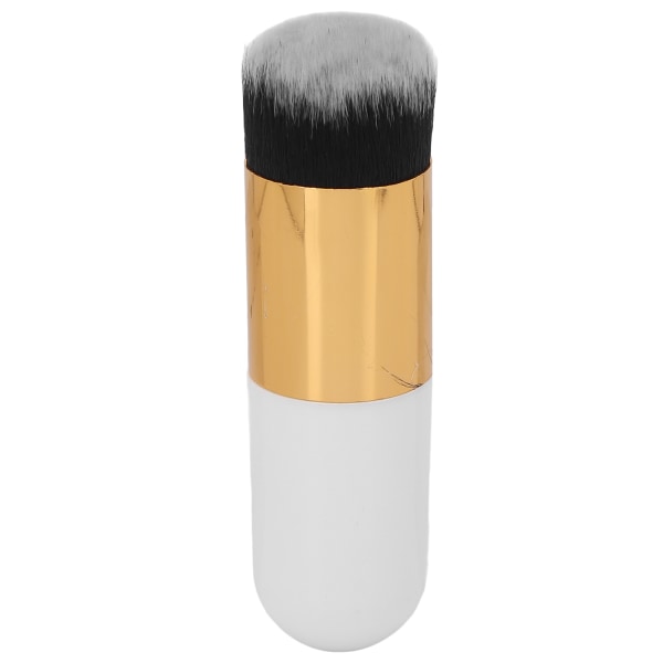 Foundation Makeup Brush Professional Cosmetic Liquid Blending Blush Liquid Powder Brush til daglig makeupHvidguld