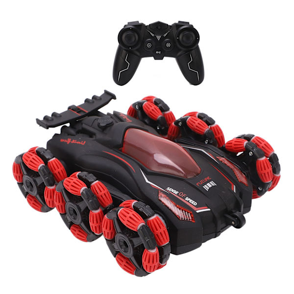 RC-tempputyöauto 360 asteen pyörivä 4 pyörän veto 2,4 GHz:n kauko-ohjattava drift-auto valosuihkulla yli 6-vuotiaille
