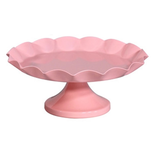 Kaktårtställ Minimalistisk Stabil Dekorativ Multifunktionell Tårtbricka Hållare för Cupcake Dessert Frukt Rosa S
