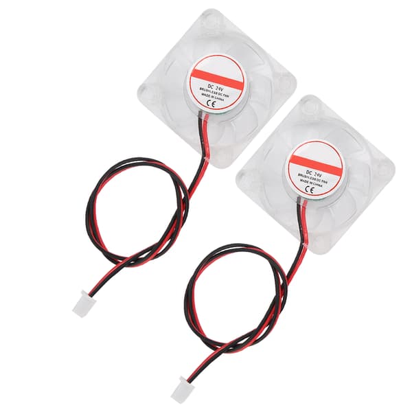 2 stk 3D-printer kjølevifte LED-lys hydraulisk lager miniradiator 4010 for V6 Hotend24V