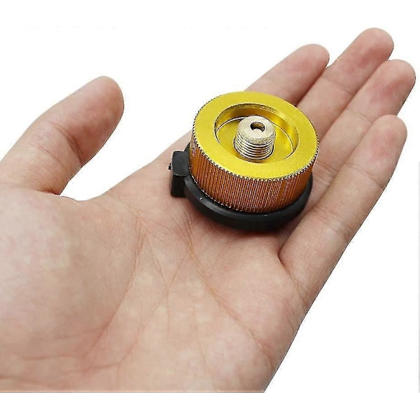 2 stk Camping Gassflaske Adapter Gasskonverteringshode Adapter Dyse Kobling Gasskomfyr Ventiladapter For Butanbeholder Til Å Skru På