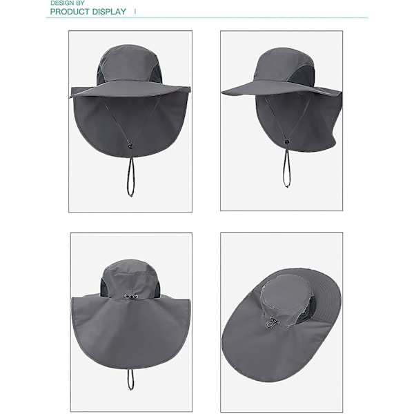 Unisex Safari Hat Solhat UV-beskyttelse med god beskyttelse