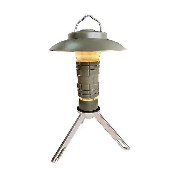 Multifunktionell 3-i-1 Portabel Campinglampa, USB Uppladdningsbar LED Utomhus Tält Hängande Nödlampa