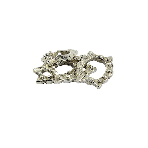 2 x 50 kpl Tiibetiläinen hopea Charms soikea kehys Välihelmet Korut DIY valmistus