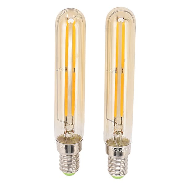 2 stk. LED-rørpære 4W E14 2300K rørformede lyspærer T20x120 220-240V til belysning