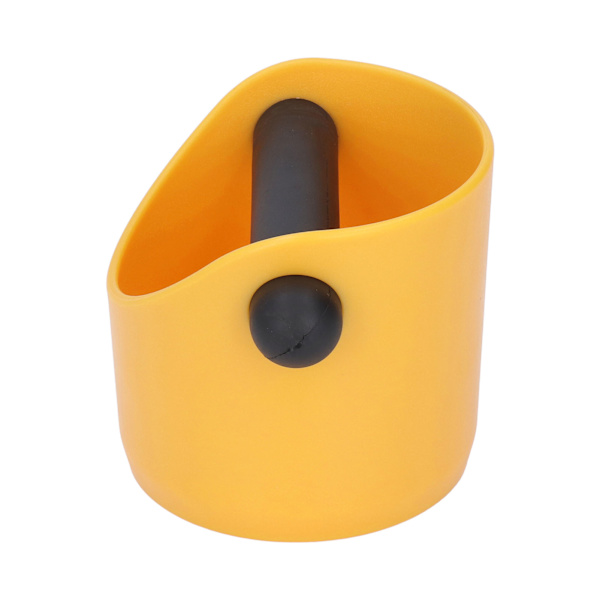 Kaffe Knock Box Plast Gummi Slip Grind Avfall Dump Bin med Bar för Kaffe Bar Kök Gul