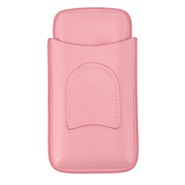 Cigar Case High End Nahka Muoti Kannettava Matkakotelo 3 Sikarille Vaaleanpunainen