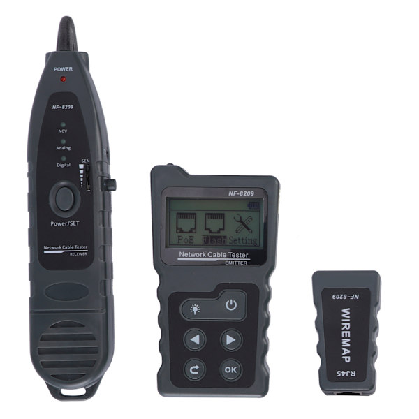 Netværkskabeltester Wire Tracker LAN Netværkskabelfinder Industriel Sensor NF‑8209