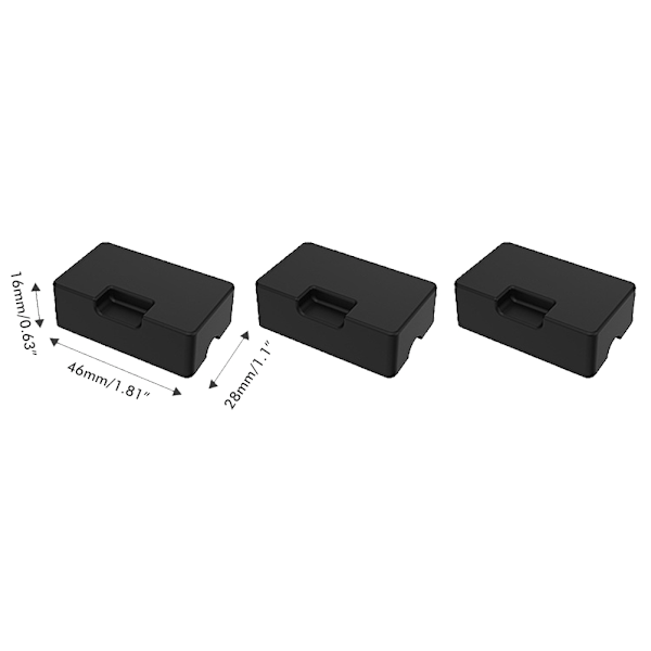 3 stk. batteriports støvprop kompatibel med Mini 3 Pro drone silikone batteriportsprop kortslutningssikker beskyttende portdæksel tilbehør