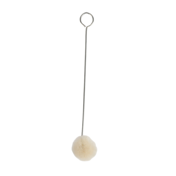 50 stk Ull Daubers Ball Brush DIY Lær Craft Dyeing Applikator med metallhåndtak