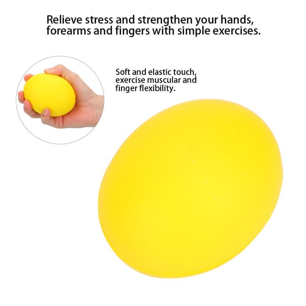 2 st Silikon Greppboll Hand Finger Styrketräning Massage Terapi Stresslindring