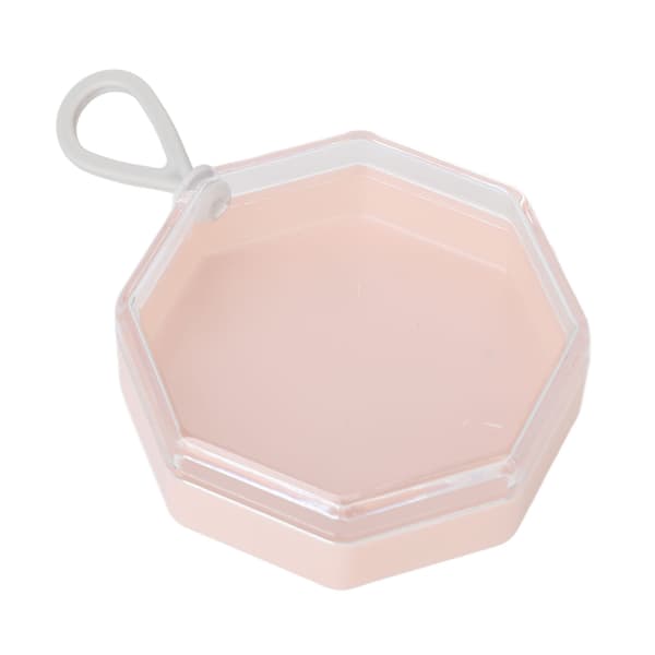 5 stk. Pudderkvast Opbevaringsboks Etui Bærbar Organizer Container Transparent Plastik
