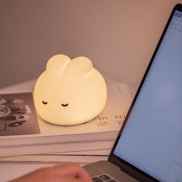 Söt Katt LED Nattlampa för Flickors Sovrum Mini Kranstyrning Dekorativ Present