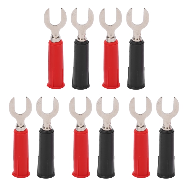 10 st J.20019 6 mm U-formad plugg Högtrycksresistent U-typ till bananpluggadapter med 4 mm uttag