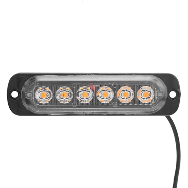 Sidomarkering Ljus Varningssignal Lampa Normalt På Gult Ljus 12V 6LED för Lastbil Bil Motorcykel