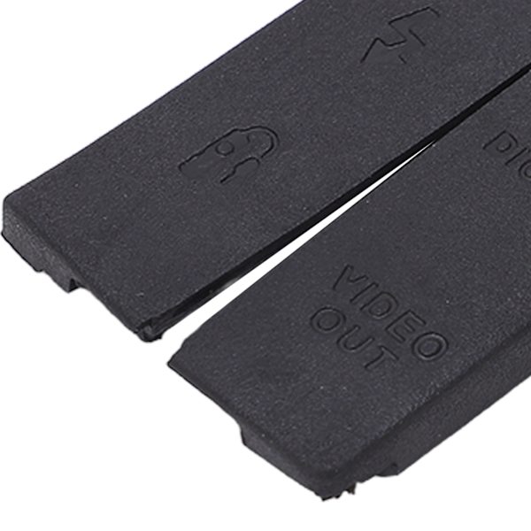 Musta kumikameran pohjakansi - Suojaa USB- ja VIDEO OUT -liitäntöjä Canon 5D -kameralle