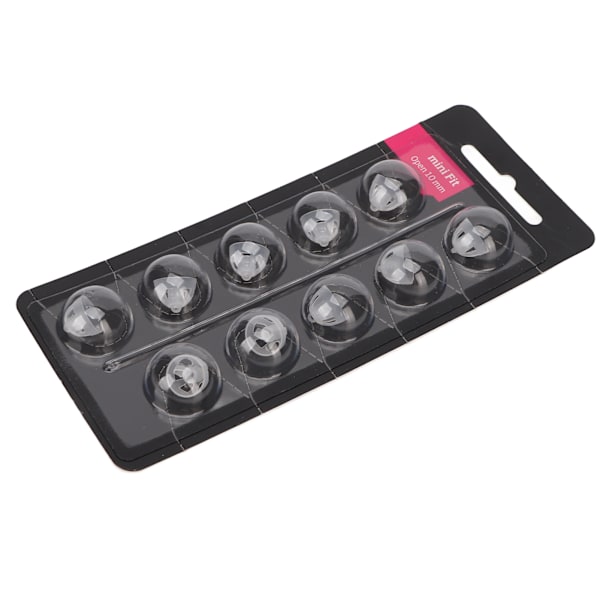 10 st Hörselförstärkare Öppna kupoler 10MM Silikon Transparent Mjuk Förhindra statiska öronproppar Tips