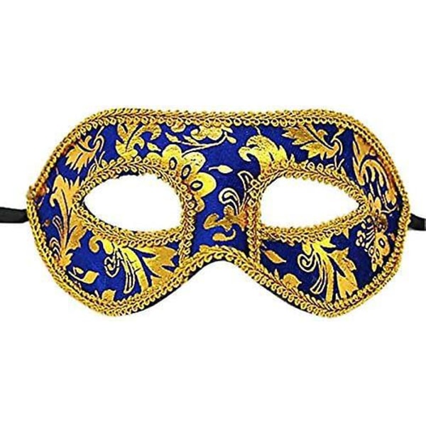 Elegant venetiansk maske for maskerader, danser og karneval - 4 deler