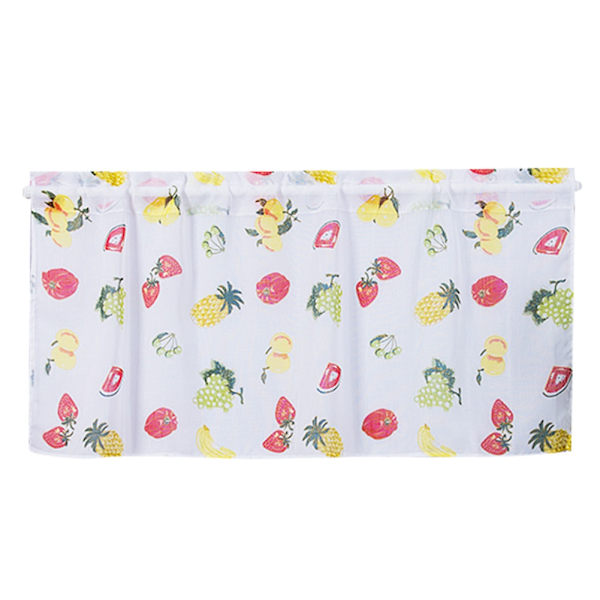100x50cm Polyesteri Piirretty Hedelmäkuvio Painettu Lyhyt Verho Parveke Keittiö Verho