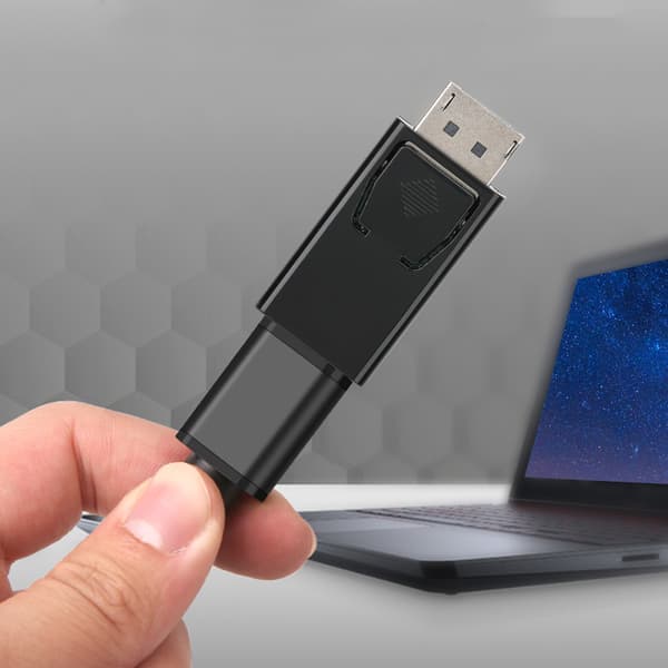 2 STK/pakke Sort Display Port DP Han til HDMI Hun Adapter Konverter til PC Laptops