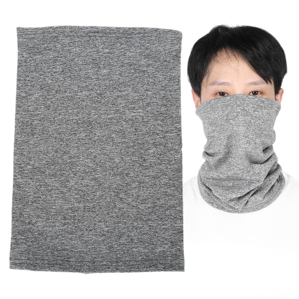Män Kvinnor Cover Scarf Vinter Varm Ansiktssjal med inbyggd ficka för filter (grå)