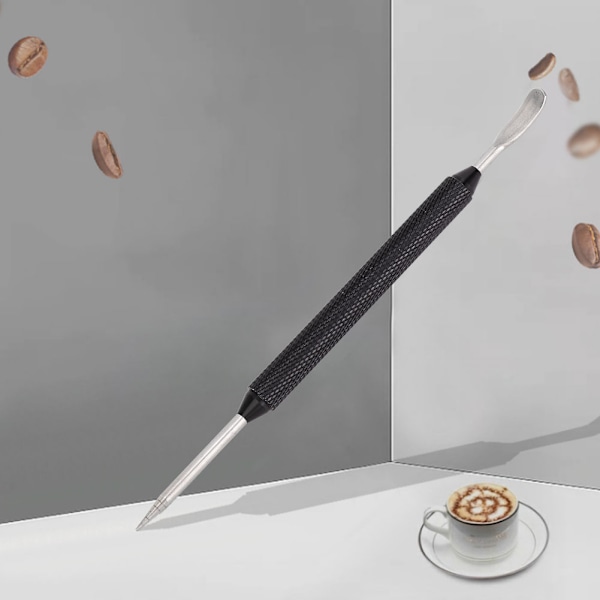 Dekoreringsverktøy i rustfritt stål for kaffetrekknåler DIY Kaffeekunstnåler Kjøkkenutstyr