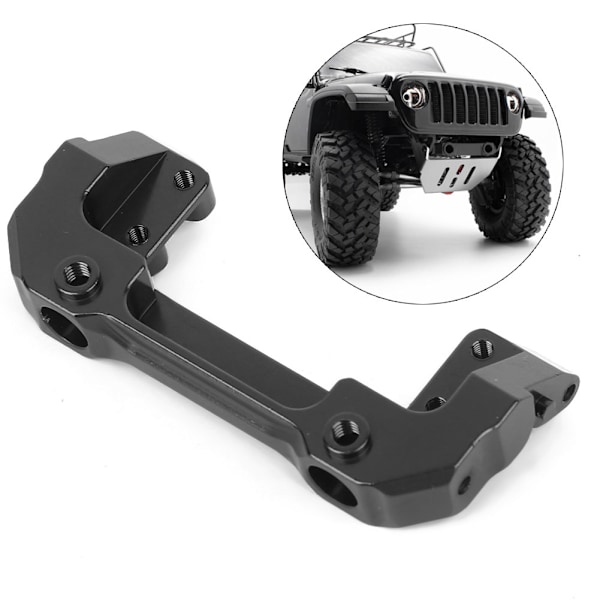 Aluminiumslegering Front Servo Monteringsstativ Passer Til Axial SCX10 III AX103007 1/10 RC Crawler Bil Svart