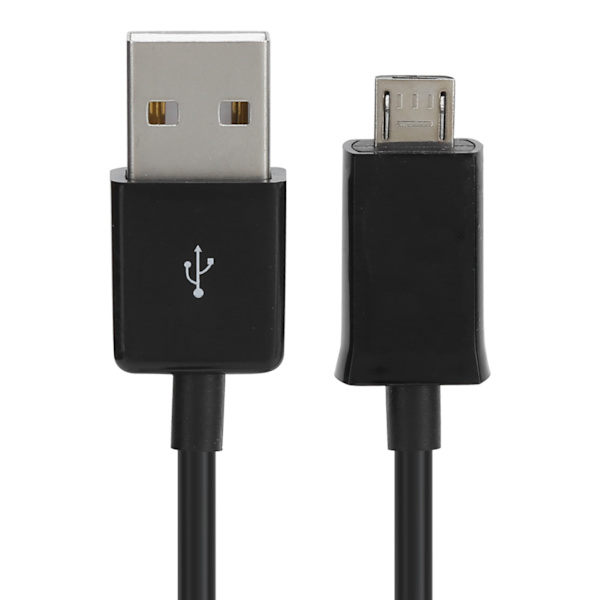2 st 1 m telefonladdningskabel Micro USB snabbladdningskabel PVC-datakabel för AndroidBlack