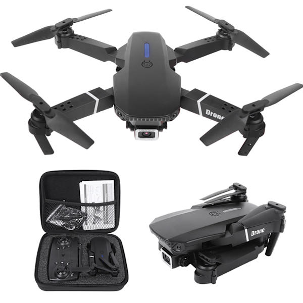 E525 WIFI FPV Drönare Vidvinkel Hög Definition Kamera Fällbar Drönare QuadcopterSvart 4K