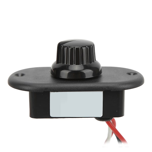 RV LED-dæmperkontakt DC12V/24V 40W planforsænket trinløs 15%100% strømstyring til yachtbil lastbil (sort låg)