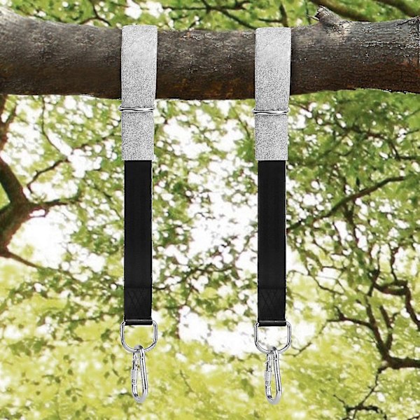 Swing Connection Strap Set med skyddande dynor, karbinhakar och bärväska - Perfekt för gungor och hängmattor