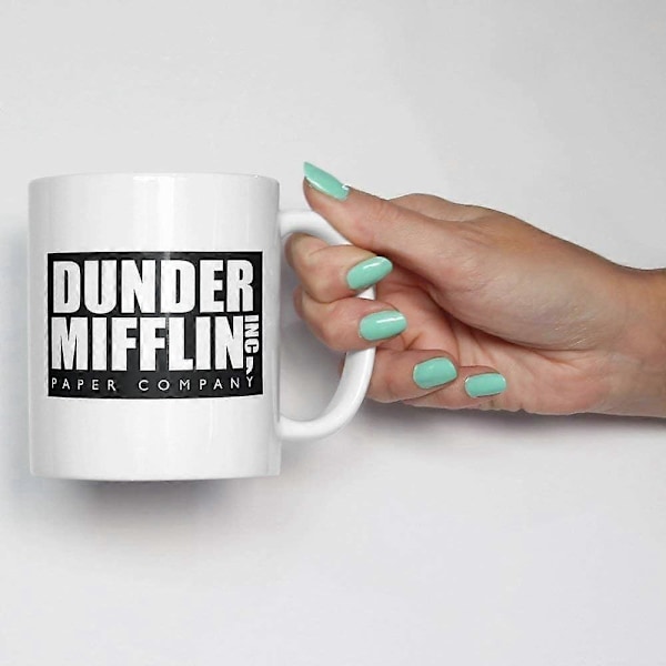 Krus Sjov Verdens Bedste Chef 325 ml Kaffekrus, Hvid The Office TV-serie