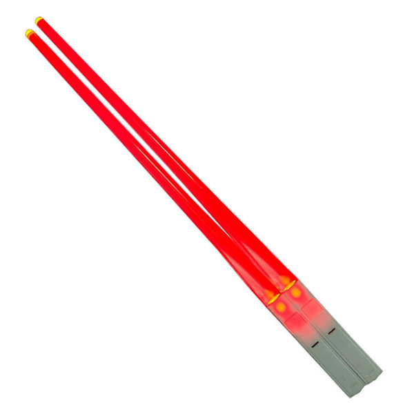 1 Par Ljussabel Ätpinnar Lysande - LED Glödande Ljussabel Ätpinnar - Återanvändbara Sushi Lysande Sablar Ätpinnar Zekai Orange