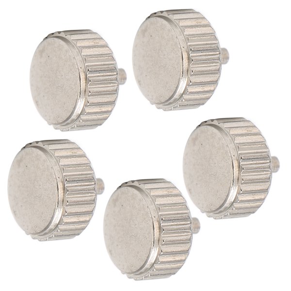 5 st klockkrondelar Bekväma stål Assorterade klockkrondelar för klockersättningstillbehör 6 mm / 0,24 tum