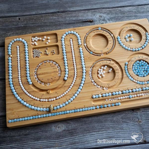 Träpärlor Organizerbricka för DIY Armband och Halsband B