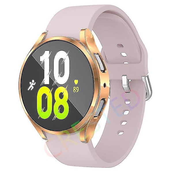 Samsung Galaxy Watch Silikon Sport Armband för 5/4/Pro Serie galaxy watch 5 44mm rosa sand