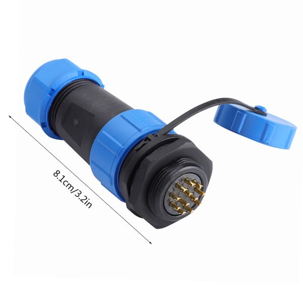 IP68 SP21 9-pin vanntett plast luftfartspluggkontakt (12-pin)