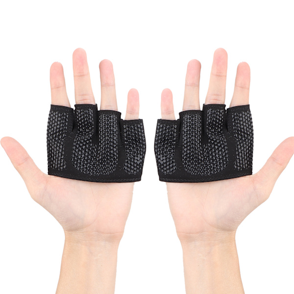 Gym Handskar Andas Bekväm träningshandske Halkfri Design Half Finger Sports SuppliesM