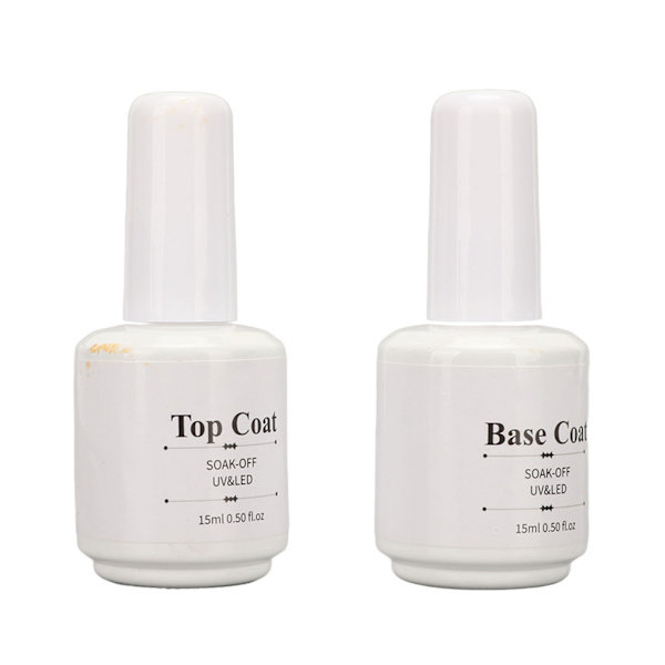 Neglebase og topplakksett Super Lys Slitesterk Sikker UV Gel Polish Neglekunstsett for Neglesalong