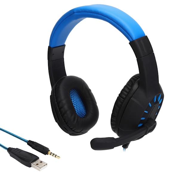 Kablet hovedtelefon PC computer spil stereo lysende headset med mikrofon 20Hz‑20KHz