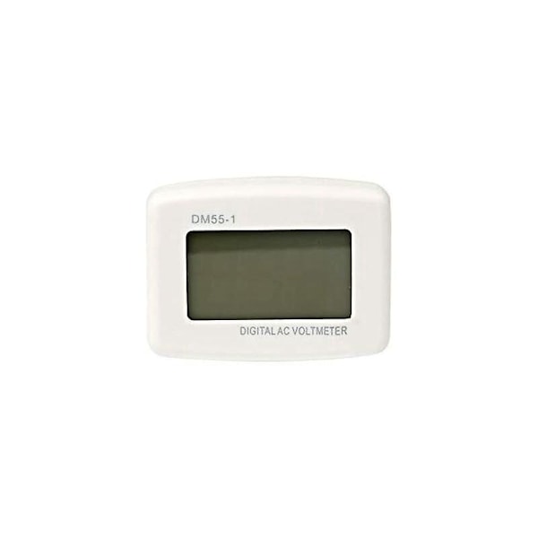 220V Blå Bakgrundsbelysning Digital LCD Voltmeter Panel Spänningstestare EU-kontakt DM55-1 AC 80-300V