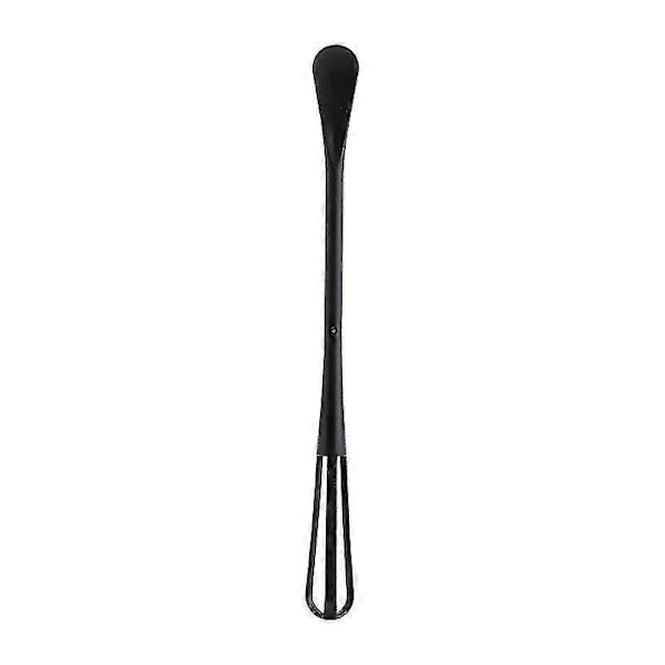 Æggepisker Dej Køkken Æg Piskeris Pisker Plastik Stav Mælk Blandings Kage Værktøj Æg Mixer Ske (20 stk, Sort+hvid) Zekai